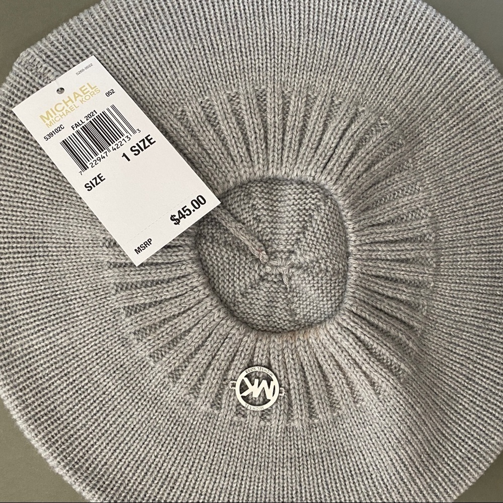 NWT Michael Kors Classic Rib Beret - Picture 3 of 3